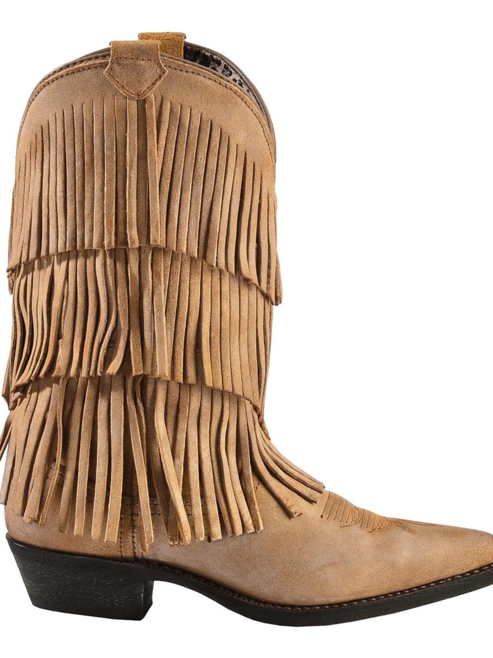 Dingo Western Boots Womens Tres Fringe Suede leather